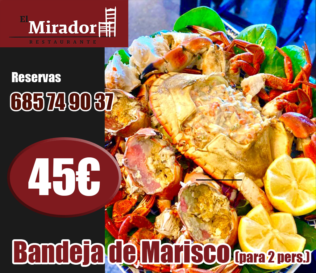 Bandeja de Marisco en Restaurante El Mirador de Rivas